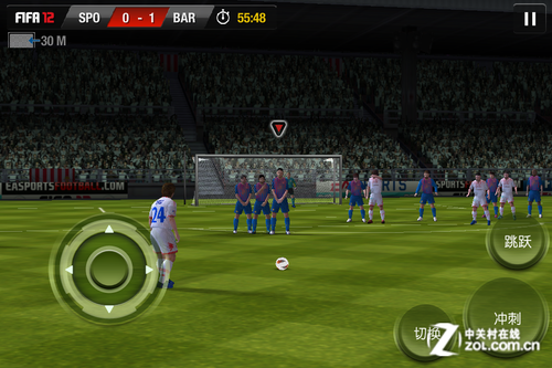22项授权联赛 iOS版FIFA12操控图文攻略
