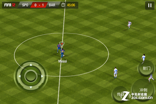 22项授权联赛 iOS版FIFA12操控图文攻略