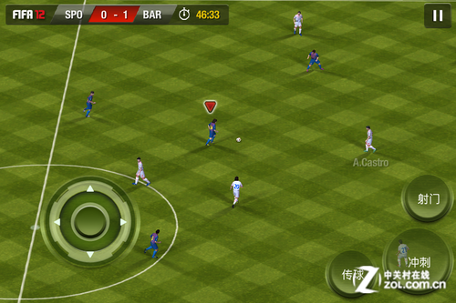 22项授权联赛 iOS版FIFA12操控图文攻略